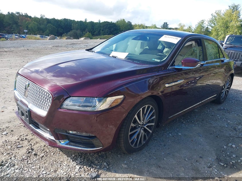 Vin: 1ln6l9tkxh5618102, lot: 46619048, lincoln continental select 20172