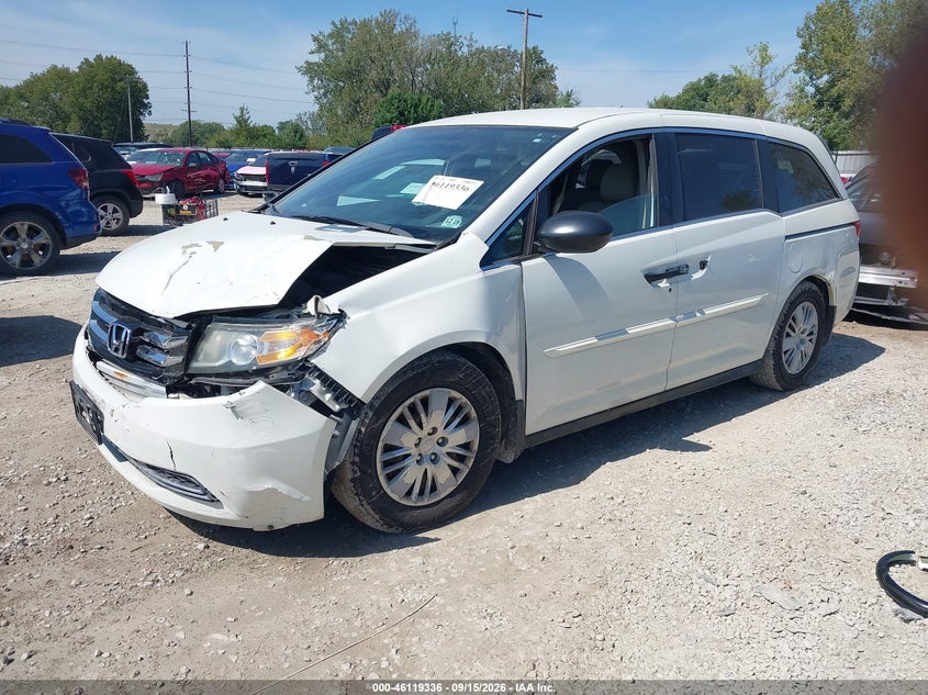 Vin: 5fnrl5h2xeb068901, lot: 46619056, honda odyssey lx 20142