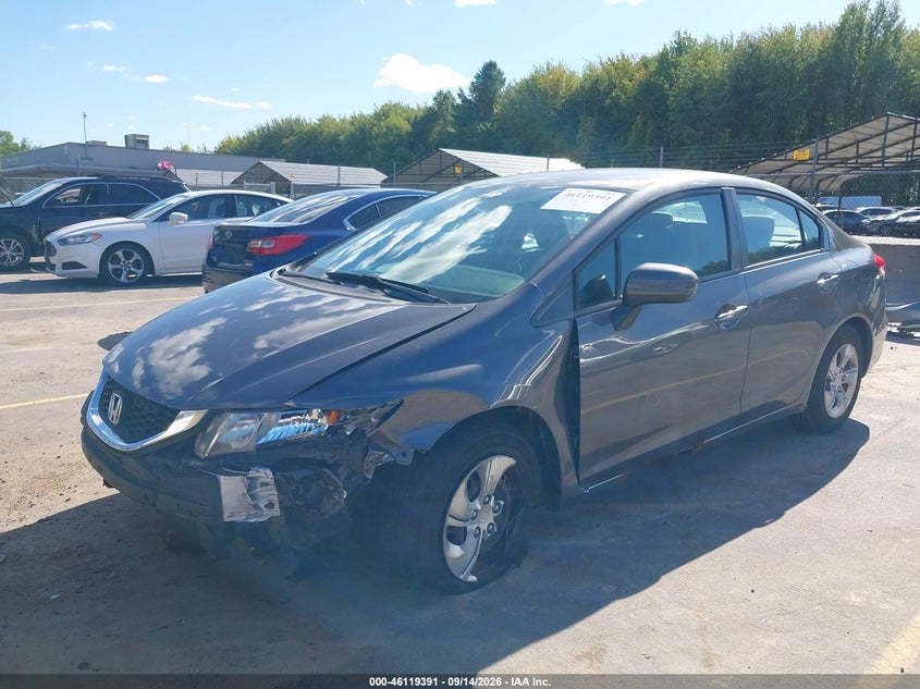 Vin: 19xfb2f50ee229795, lot: 46619111, honda civic lx 20142