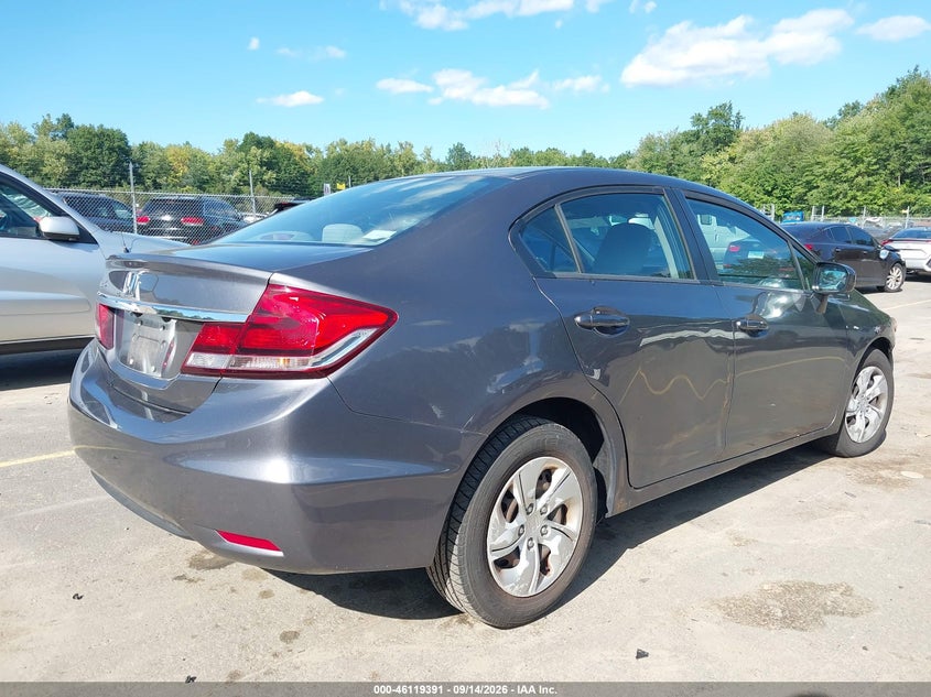 Vin: 19xfb2f50ee229795, lot: 46619111, honda civic lx 20144