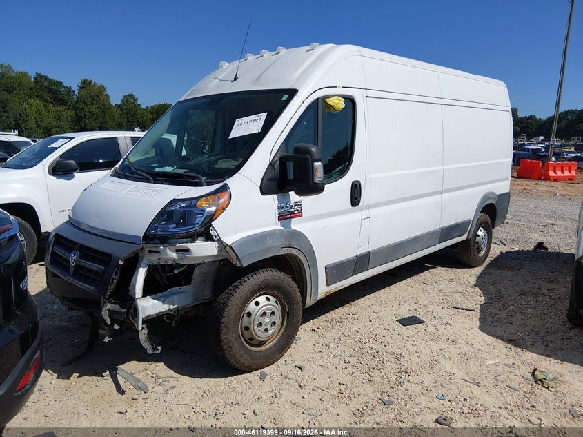 Vin: 3c6trvdg1he512657, lot: 46619119, ram promaster 2500 high roof 159 wb 20172