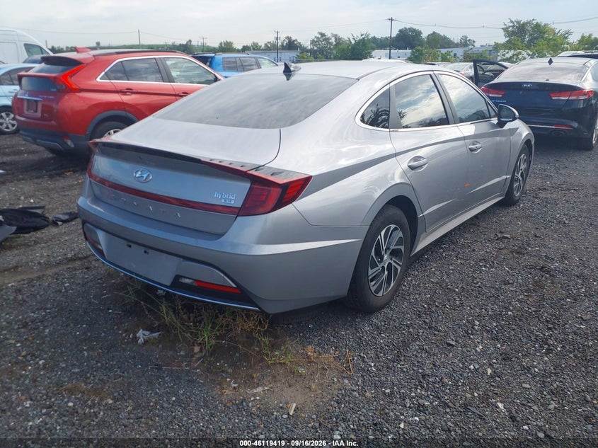 Vin: kmhl24jj5pa079834, lot: 46619139, hyundai sonata hybrid blue 20234