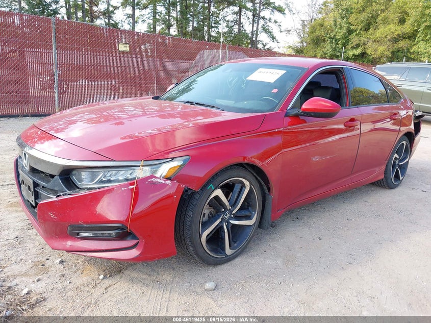 Vin: 1hgcv1f3xja176217, lot: 46619145, honda accord sport 20182