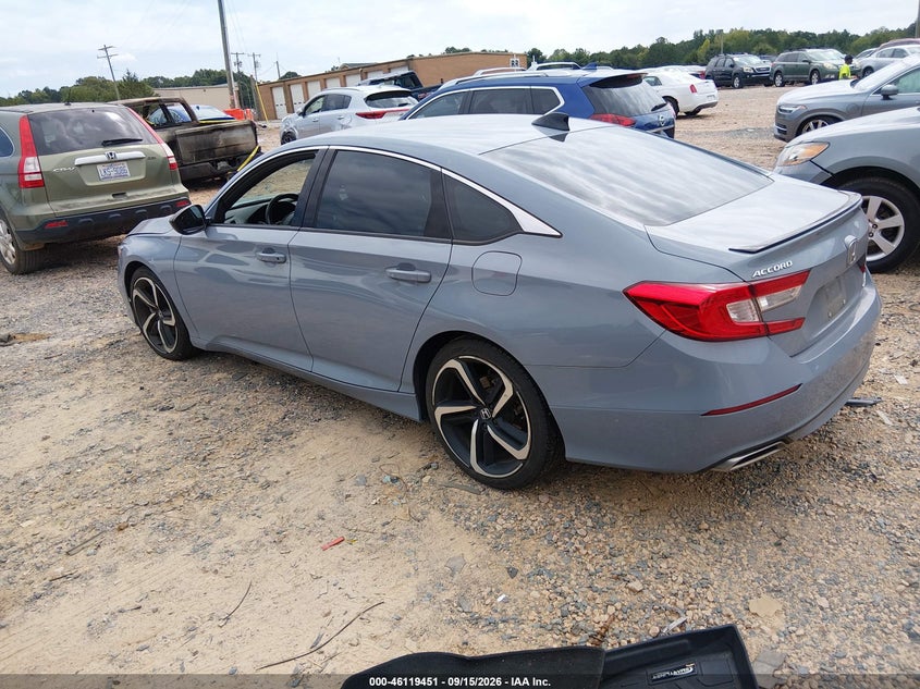 Vin: 1hgcv2f39na013568, lot: 46619171, honda accord sport 2.0t 20223
