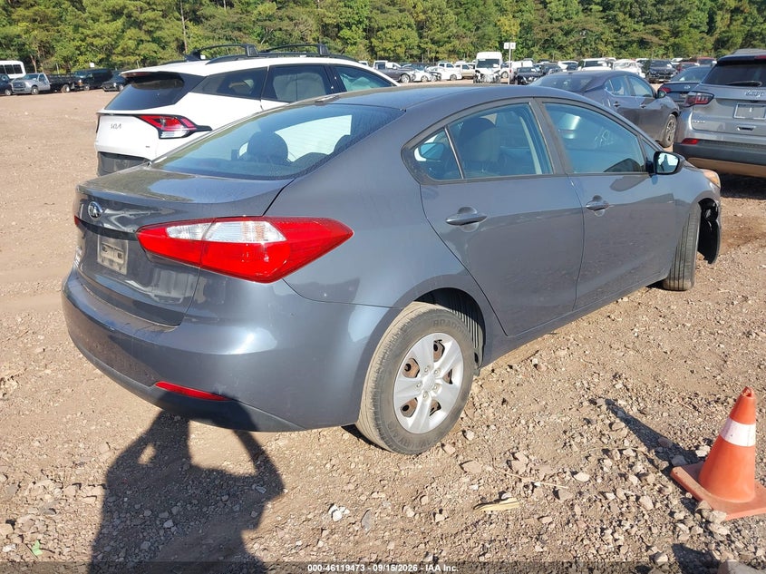 Vin: knafk4a66g5600756, lot: 46619193, kia forte lx 20164
