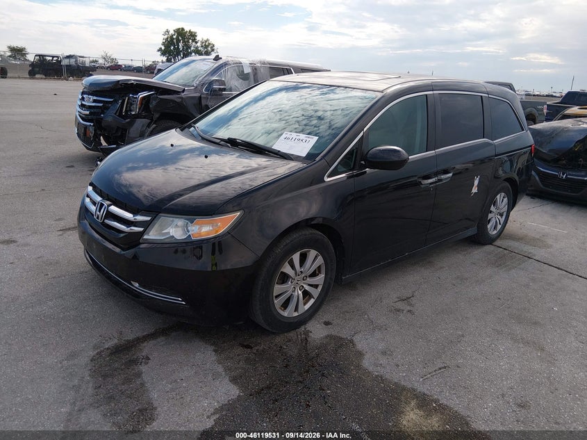 Vin: 5fnrl5h64eb105914, lot: 46619251, honda odyssey ex-l 20142