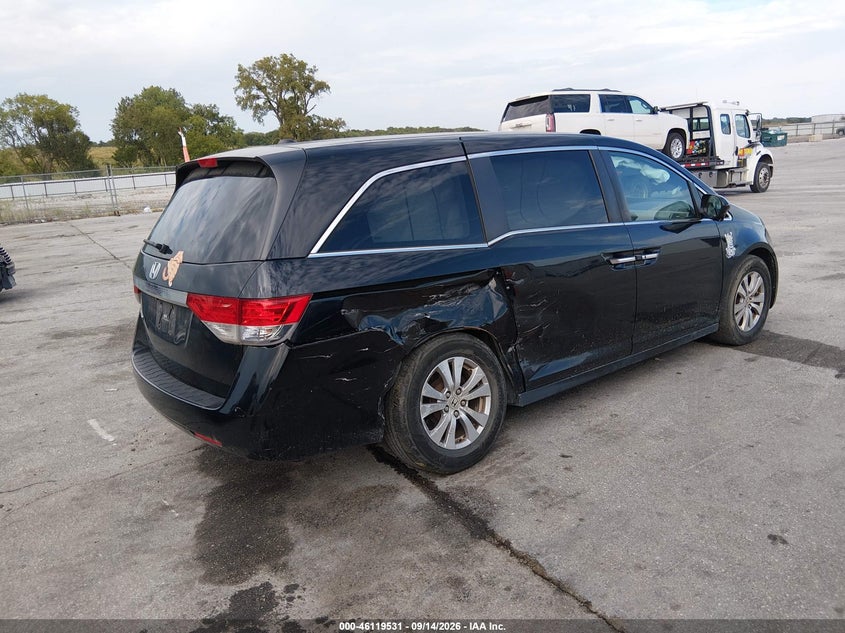 Vin: 5fnrl5h64eb105914, lot: 46619251, honda odyssey ex-l 20144
