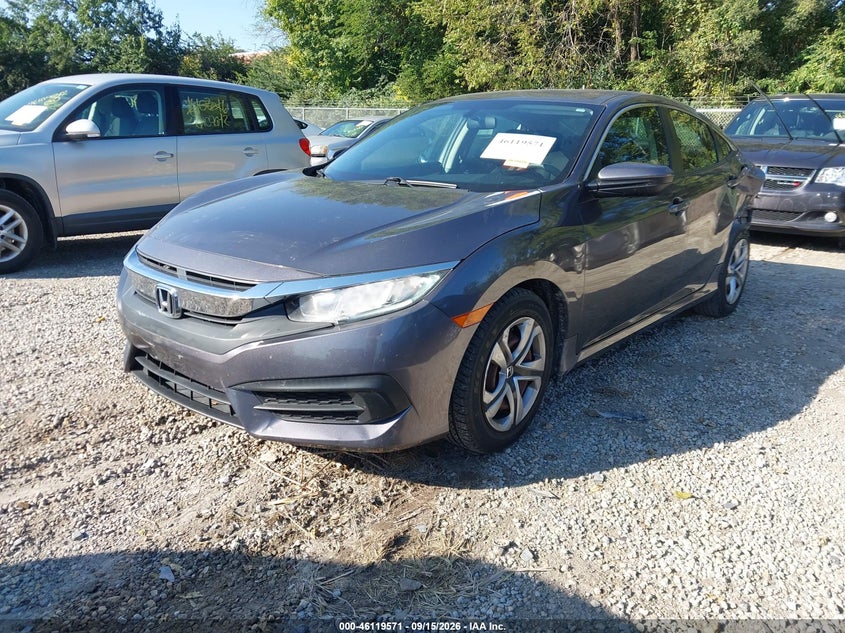 Vin: 19xfc2e59he059293, lot: 46619291, honda civic lx 20172