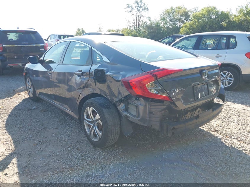 Vin: 19xfc2e59he059293, lot: 46619291, honda civic lx 20173