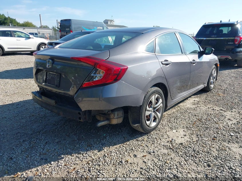 Vin: 19xfc2e59he059293, lot: 46619291, honda civic lx 20174