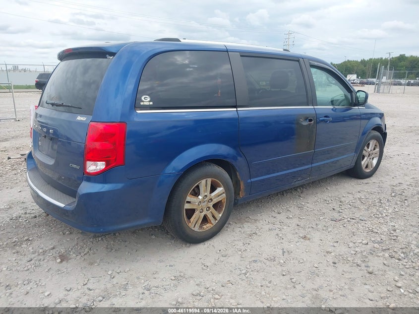 Vin: 2d4rn5dg6br606489, lot: 46619314, dodge grand caravan crew 20114