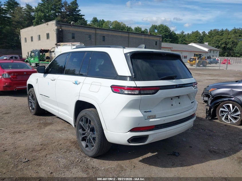 Vin: 1c4rjyb6xp8904437, lot: 46619332, jeep grand cherokee 4xe 30th anniversary 20233