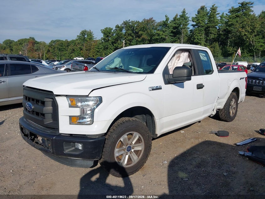 Vin: 1ftex1c83fkf10848, lot: 46619343, ford f-150 xl 20152