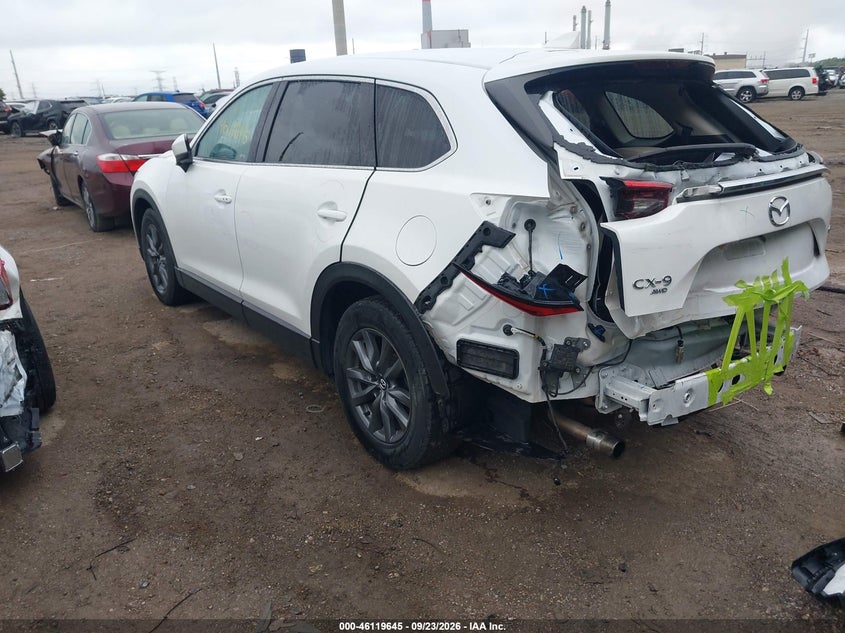 Vin: jm3tcbcyxm0534234, lot: 46619365, mazda cx-9 touring 20213