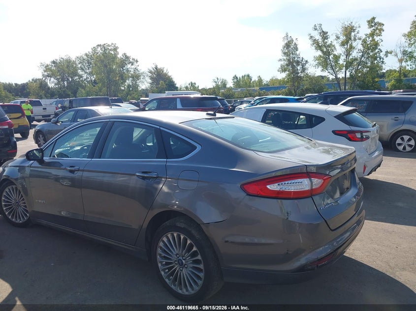 Vin: 3fa6p0ru9dr388708, lot: 46619385, ford fusion hybrid titanium 20133