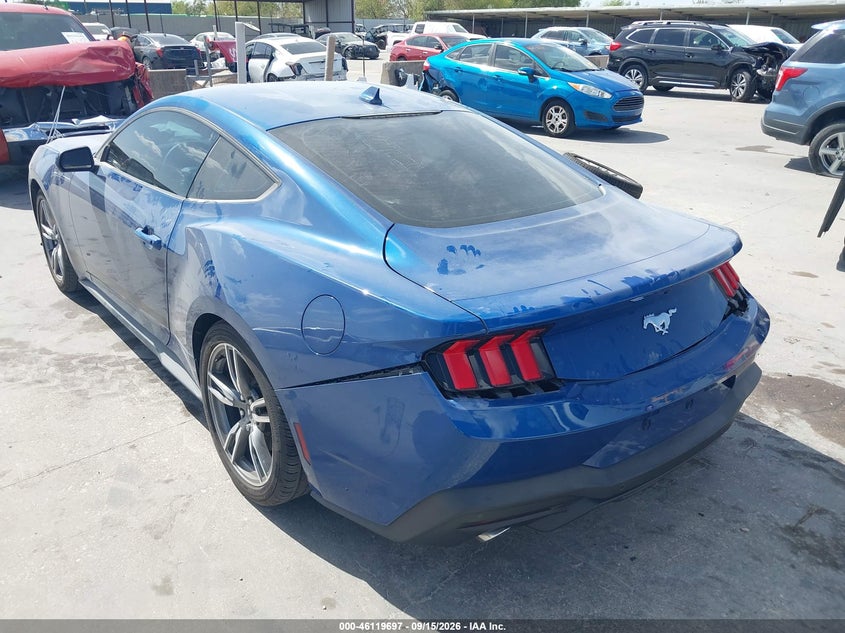 Vin: 1fa6p8thxr5108668, lot: 46619417, ford mustang ecoboost fastback 20243