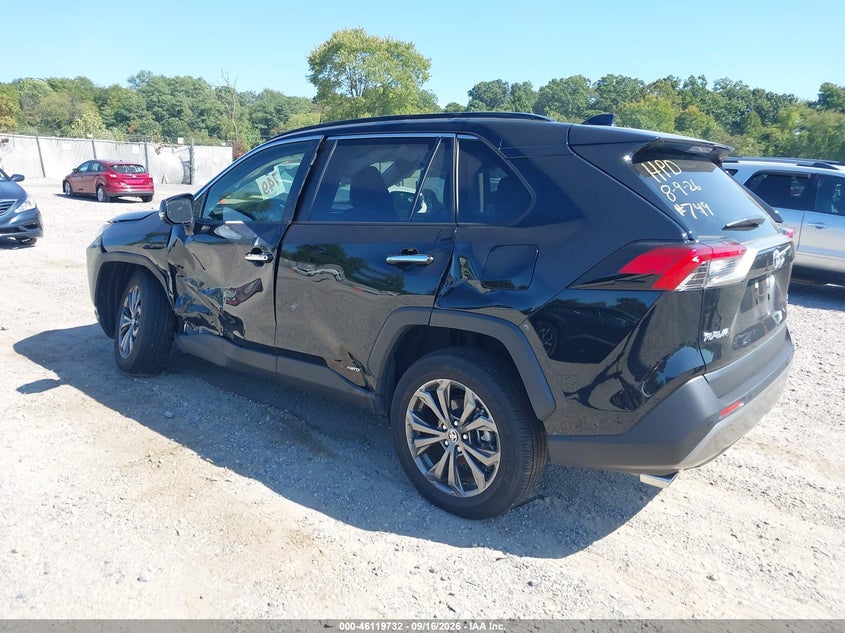 Vin: jtmd6rfv0sj090562, lot: 46619452, toyota rav4 hybrid limited 20253