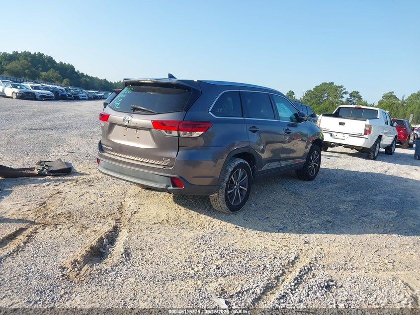 Vin: 5tdkzrfh8js535415, lot: 46619495, toyota highlander xle 20184
