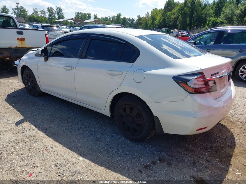 Vin: 2hgfb2f58dh523367, lot: 46619508, honda civic lx 20133