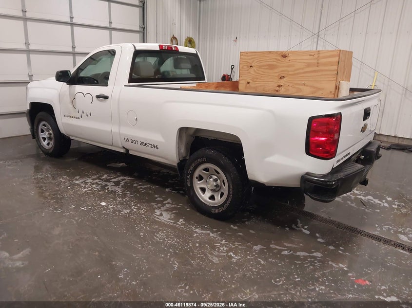 Vin: 1gcncneh1hz234017, lot: 46619594, chevrolet silverado 1500 wt 20173