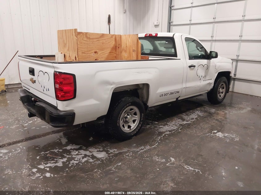 Vin: 1gcncneh1hz234017, lot: 46619594, chevrolet silverado 1500 wt 20174