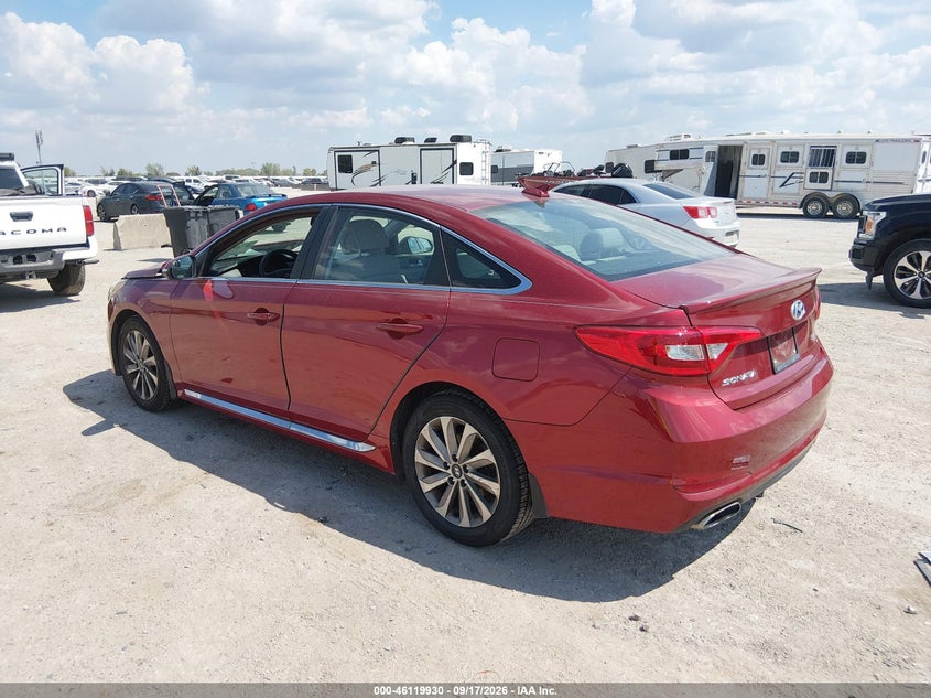 Vin: 5npe34af6fh210850, lot: 46619651, hyundai sonata sport 20153