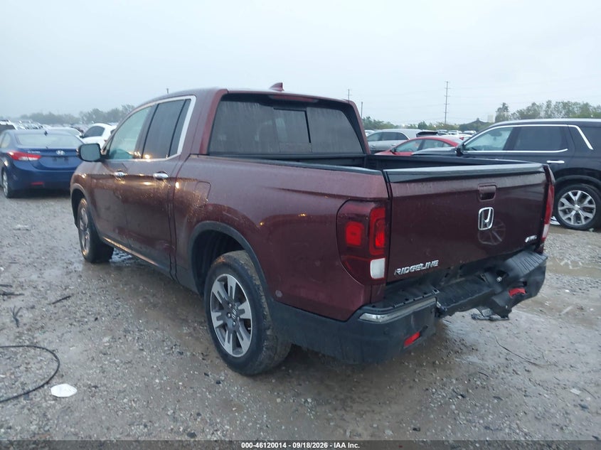 Vin: 5fpyk3f74kb032626, lot: 46619733, honda ridgeline rtl-e 20193