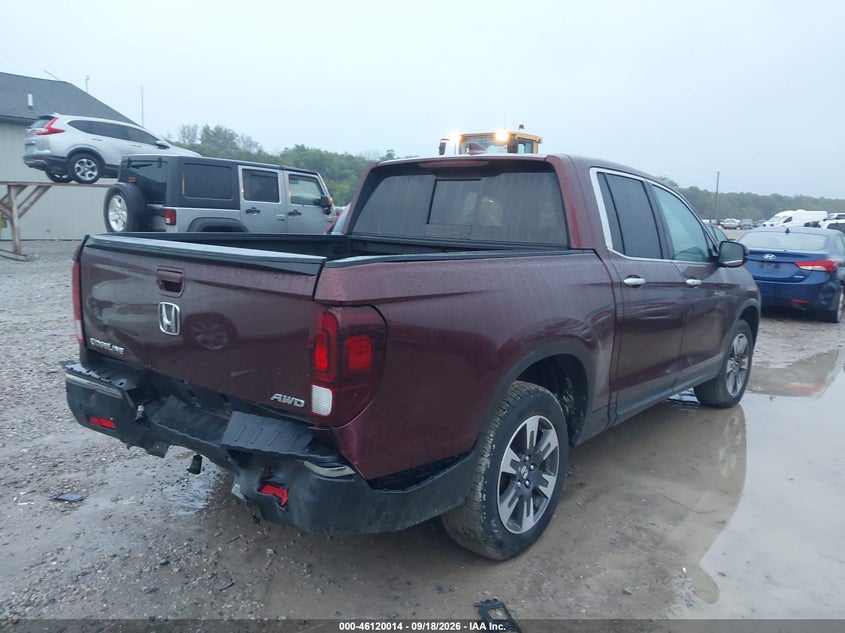 Vin: 5fpyk3f74kb032626, lot: 46619733, honda ridgeline rtl-e 20194