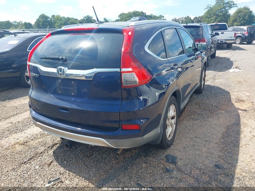 Vin: 2hkrm3h73fh506755, lot: 46619768, honda cr-v ex-l 20154