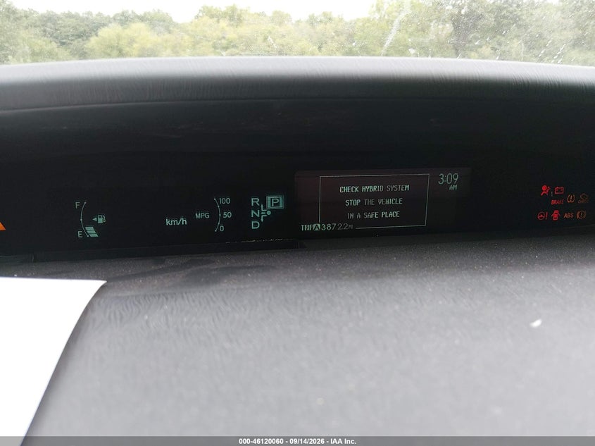2012 TOYOTA PRIUS auction photo 7