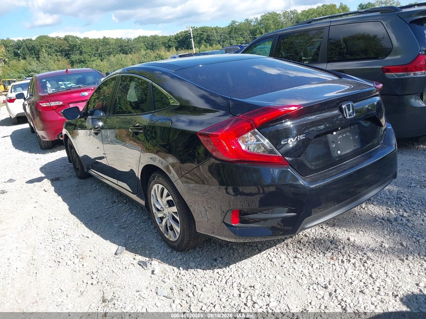 Vin: 19xfc2f56he055099, lot: 46619805, honda civic lx 20173