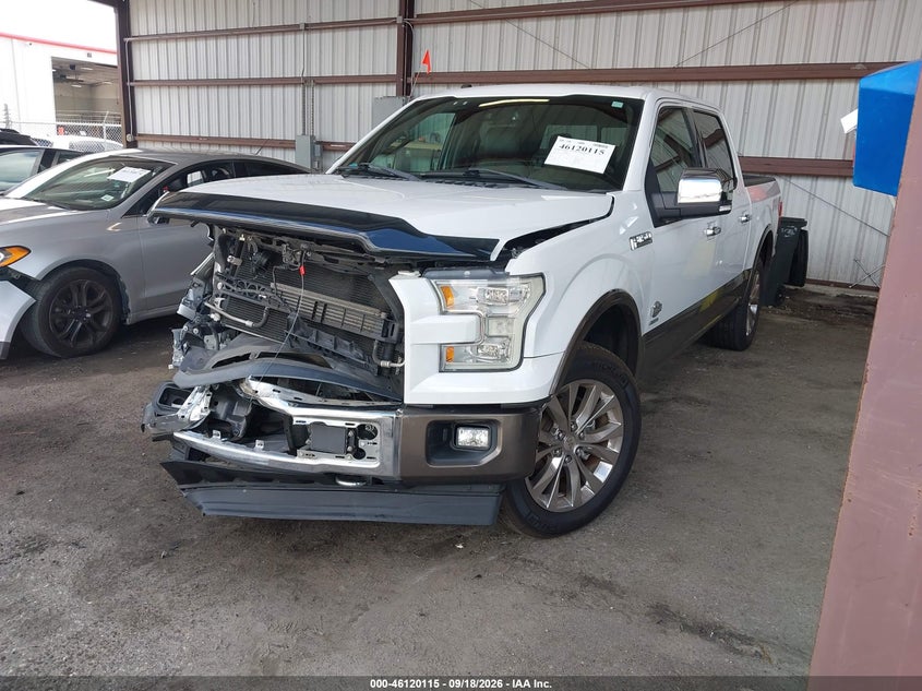 Vin: 1ftew1eg2hfb48594, lot: 46619835, ford f-150 king ranch 20172