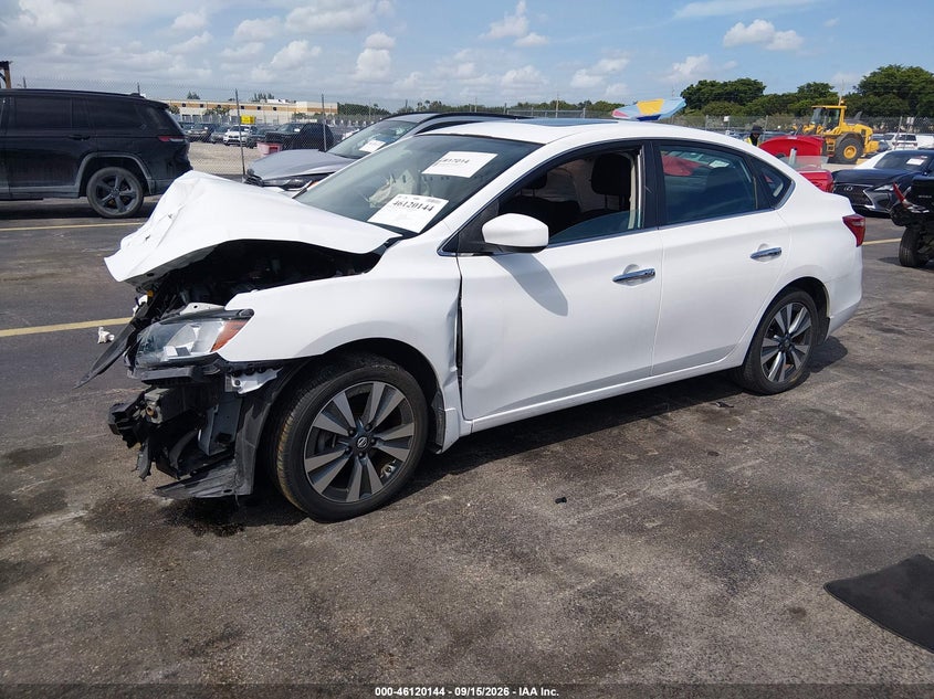 Vin: 3n1ab7ap3ky302297, lot: 46619864, nissan sentra sv 20192