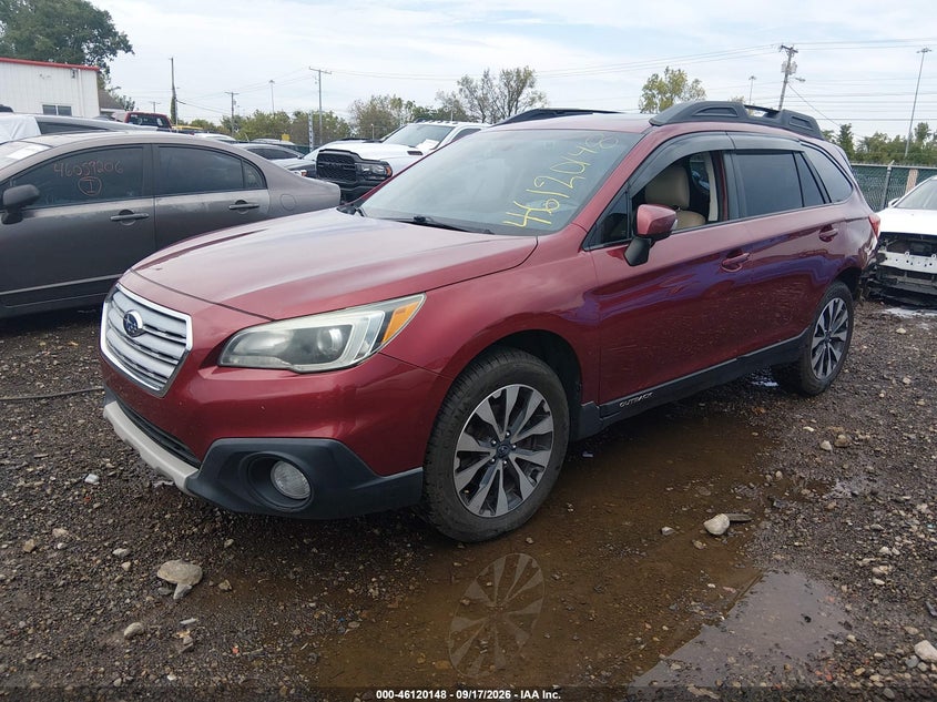 Vin: 4s4bsenc3g3259251, lot: 46619868, subaru outback 3.6r limited 20162