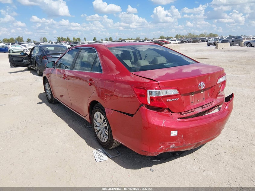 Vin: 4t4bf1fk3dr280079, lot: 46619873, toyota camry le 20133