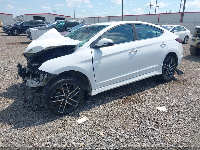 Vin: kmhd04lb4ku820031, lot: 46619925, hyundai elantra sport 20192