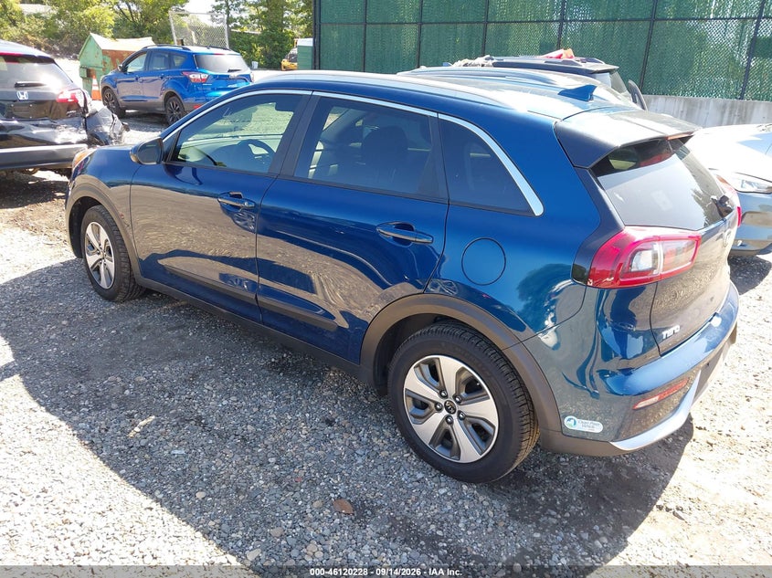 Vin: kndcb3lc6h5096567, lot: 46619948, kia niro lx 20173