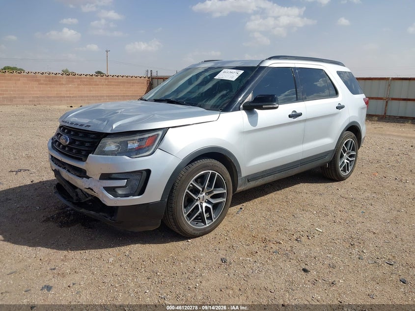 Vin: 1fm5k8gt7hgd22213, lot: 46619997, ford explorer sport 20172