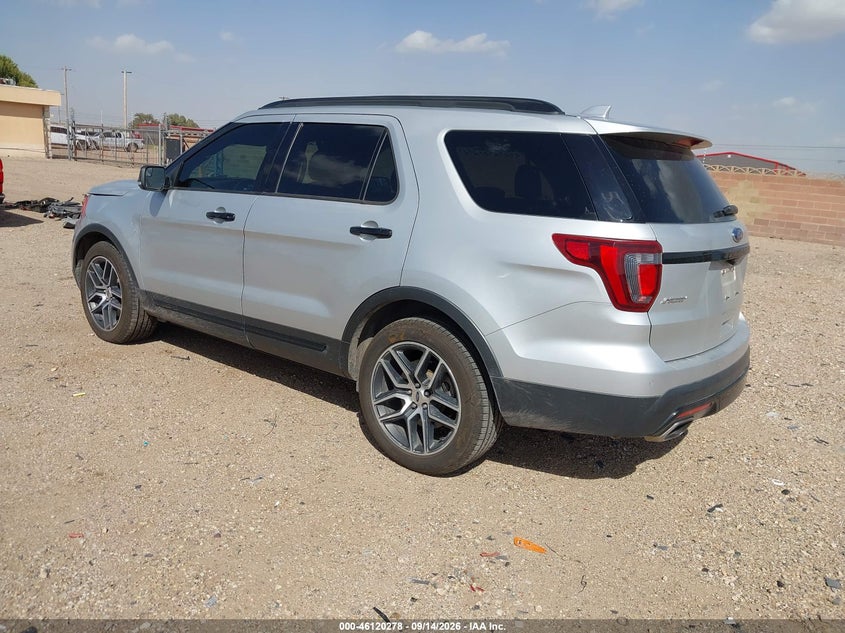 Vin: 1fm5k8gt7hgd22213, lot: 46619997, ford explorer sport 20173