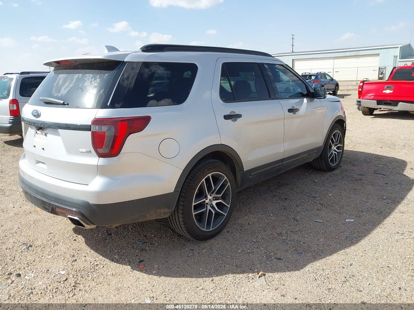 Vin: 1fm5k8gt7hgd22213, lot: 46619997, ford explorer sport 20174