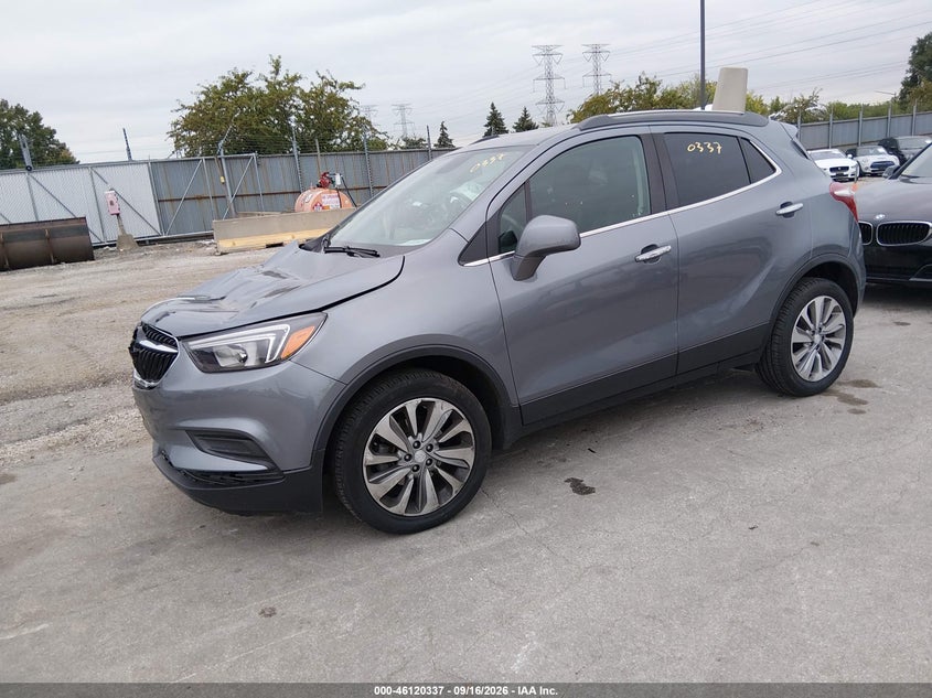 Vin: kl4cjasb7lb017346, lot: 46620057, buick encore fwd preferred 20202