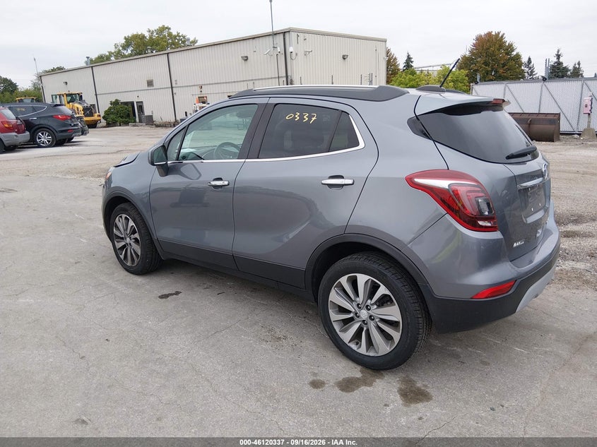 Vin: kl4cjasb7lb017346, lot: 46620057, buick encore fwd preferred 20203