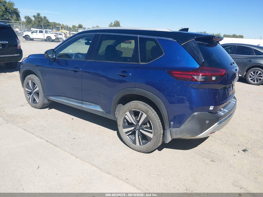 Vin: jn8bt3dd3pw310847, lot: 46620095, nissan rogue platinum intelligent awd 20233