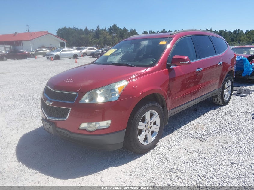 Vin: 1gnkrjed2cj287928, lot: 46620119, chevrolet traverse 2lt 20122
