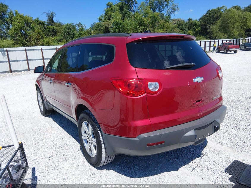 Vin: 1gnkrjed2cj287928, lot: 46620119, chevrolet traverse 2lt 20123