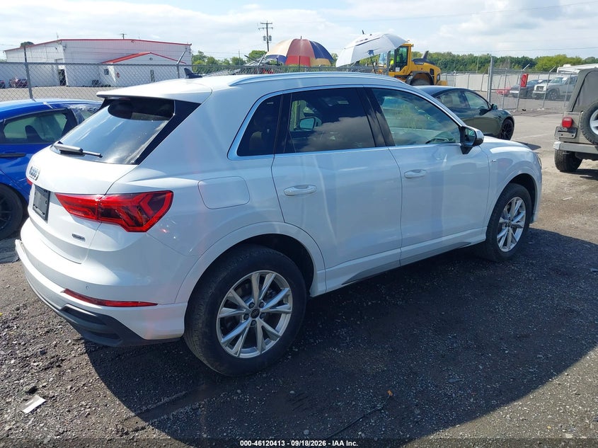 Vin: wa1decf33s1018294, lot: 46620133, audi q3 premium 45 tfsi s line quattro tiptronic 20254