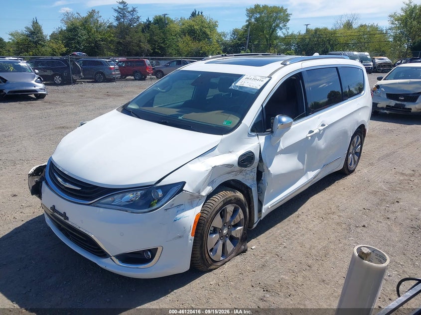 Vin: 2c4rc1n74kr526859, lot: 46620136, chrysler pacifica hybrid limited 20192