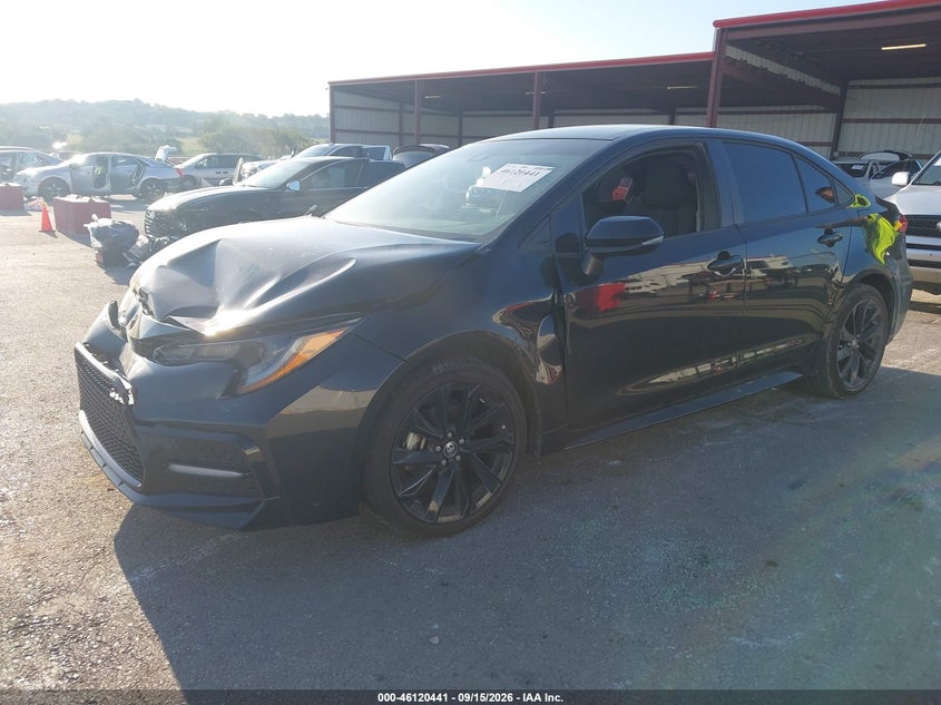 Vin: 5yfs4mcexmp097456, lot: 46620161, toyota corolla se nightshade edition 20212
