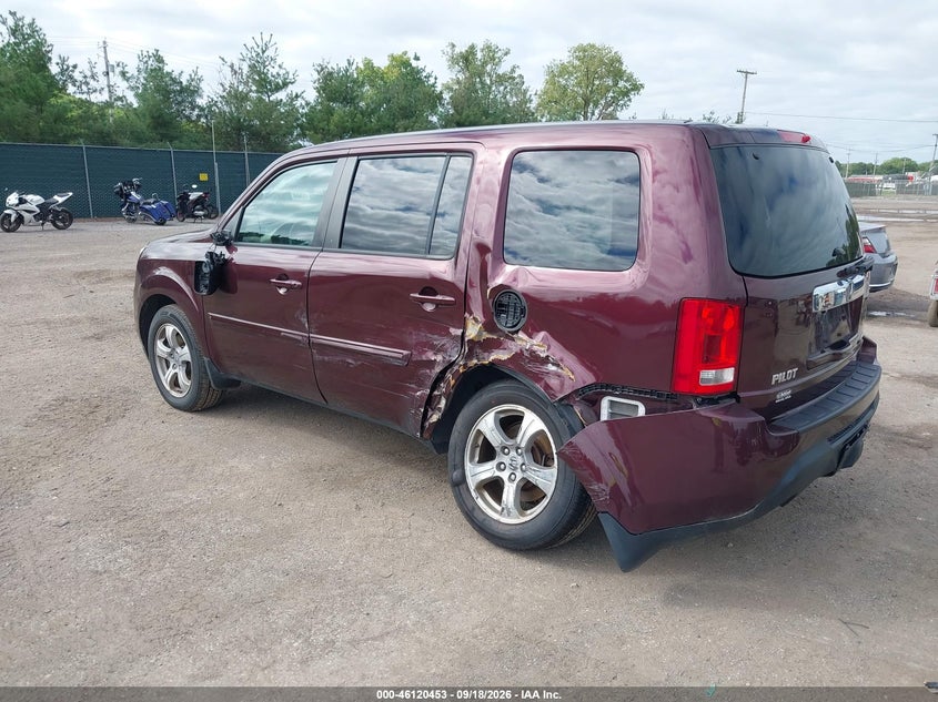 Vin: 5fnyf4h46fb018285, lot: 46620173, honda pilot ex 20153