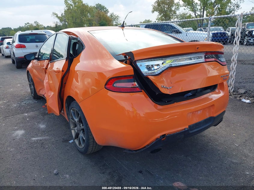 Vin: 1c3cdfbb0ed824104, lot: 46620178, dodge dart sxt 20143